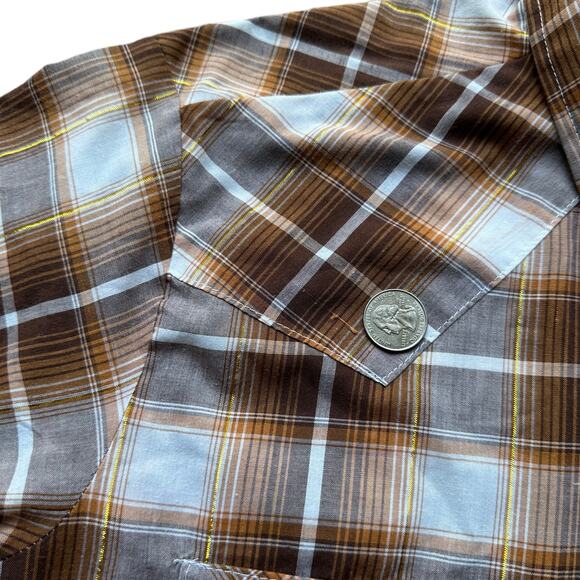 Vintage Saddle King Western 70s/80s SS Button Up Size L/XL GUC - Picture 6 of 8